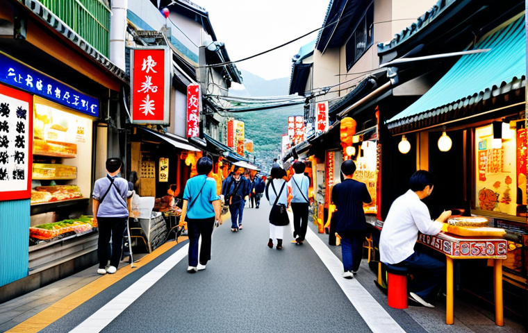 대만에서 일본어 배우기 - Cultural Immersion**
"A vibrant street scene in Taipei, Taiwan, showcasing a mix of modern architec...