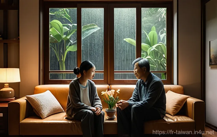 대만의 영화 산업 현황 - **Prompt:** A young, visionary Taiwanese film director, mid-30s, stands on a dimly lit soundstage, s...