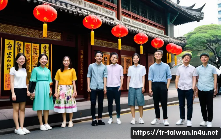 대만 내 사회적 갈등 사례 - **Prompt:** A vibrant and dynamic street scene in Taipei, depicting a diverse group of young Taiwane...