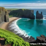 Home 22 대만의 섬 관광지 펑후 - A breathtaking coastal landscape featuring iconic basalt columns and steep cliffs shaped by wind and...